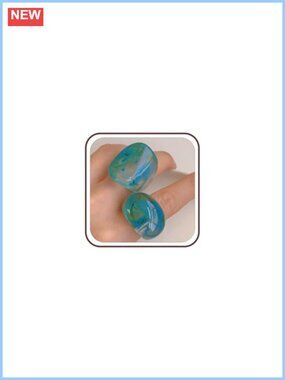 Chunky Square Acrylic Statement Stacking Ring Set Boho Y2K